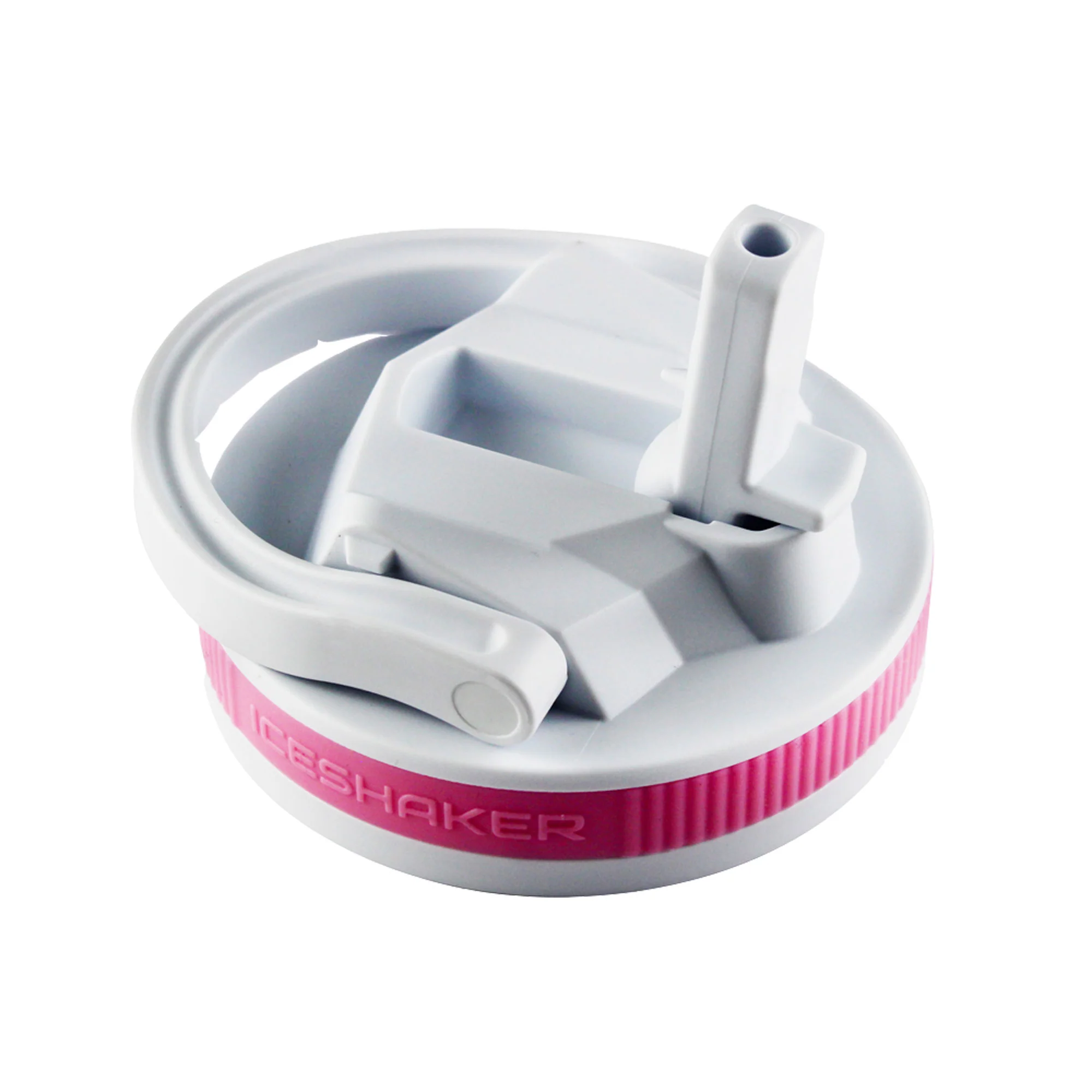 26oz Sport Lid & Internal Straw - White Lid with Pink Band