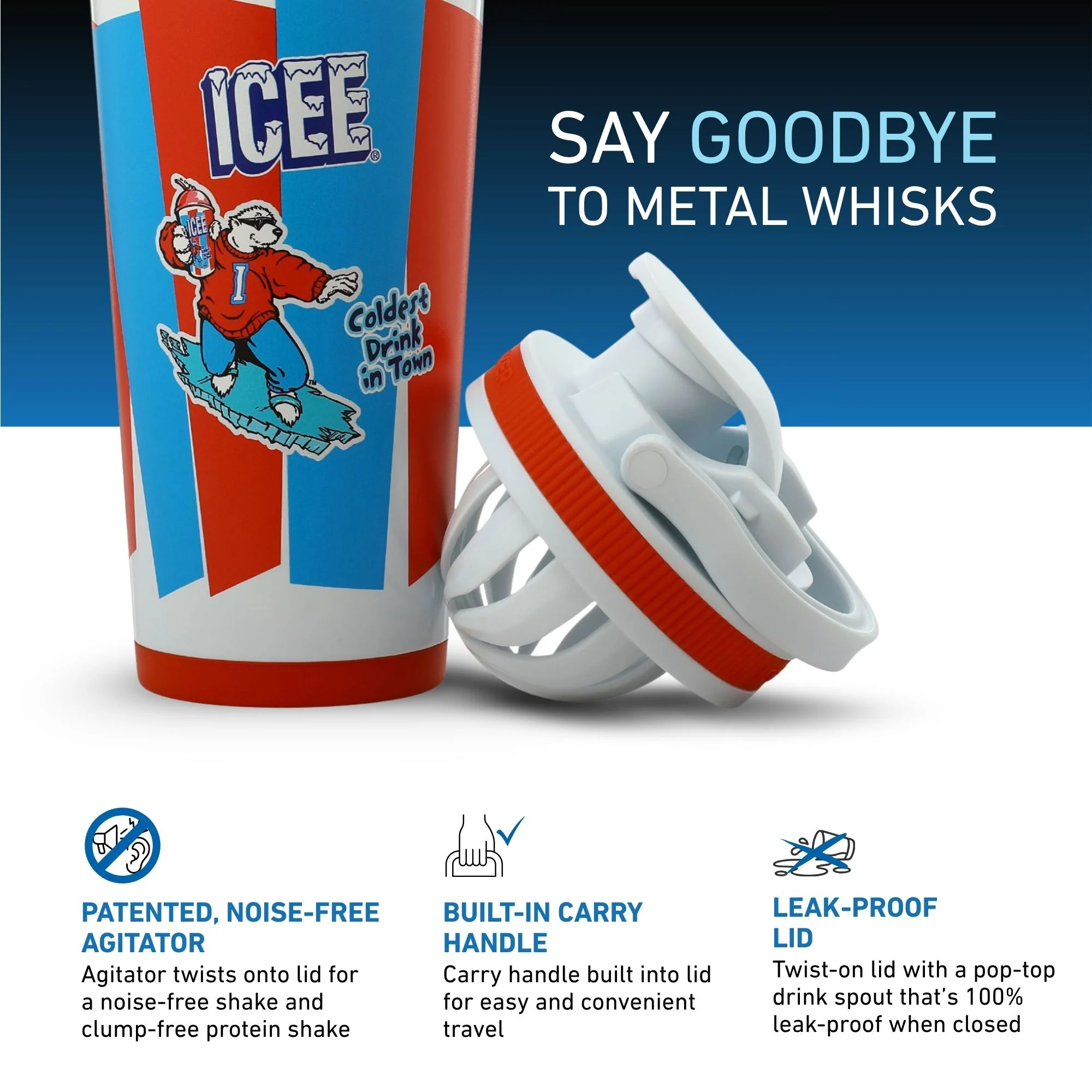 Ice Shaker 4D Series 26oz Shaker Bottle - ICEE - Image 3