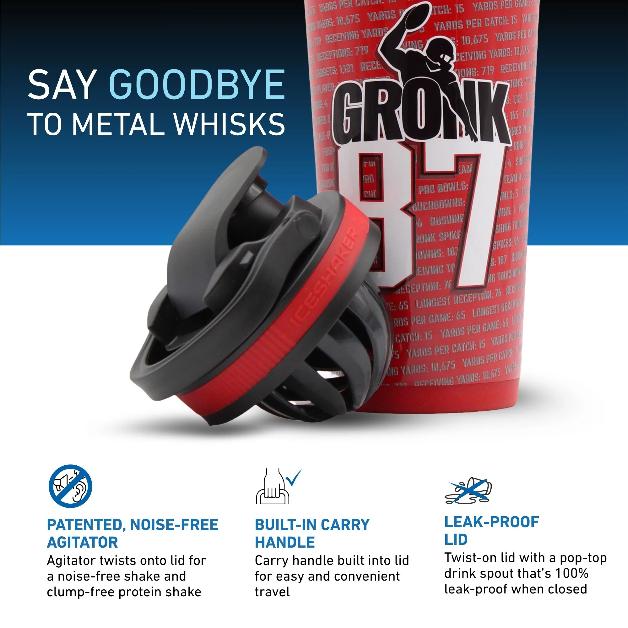 26oz Ice Shaker - Gronk 87 Record Breaker Edition - Image 3