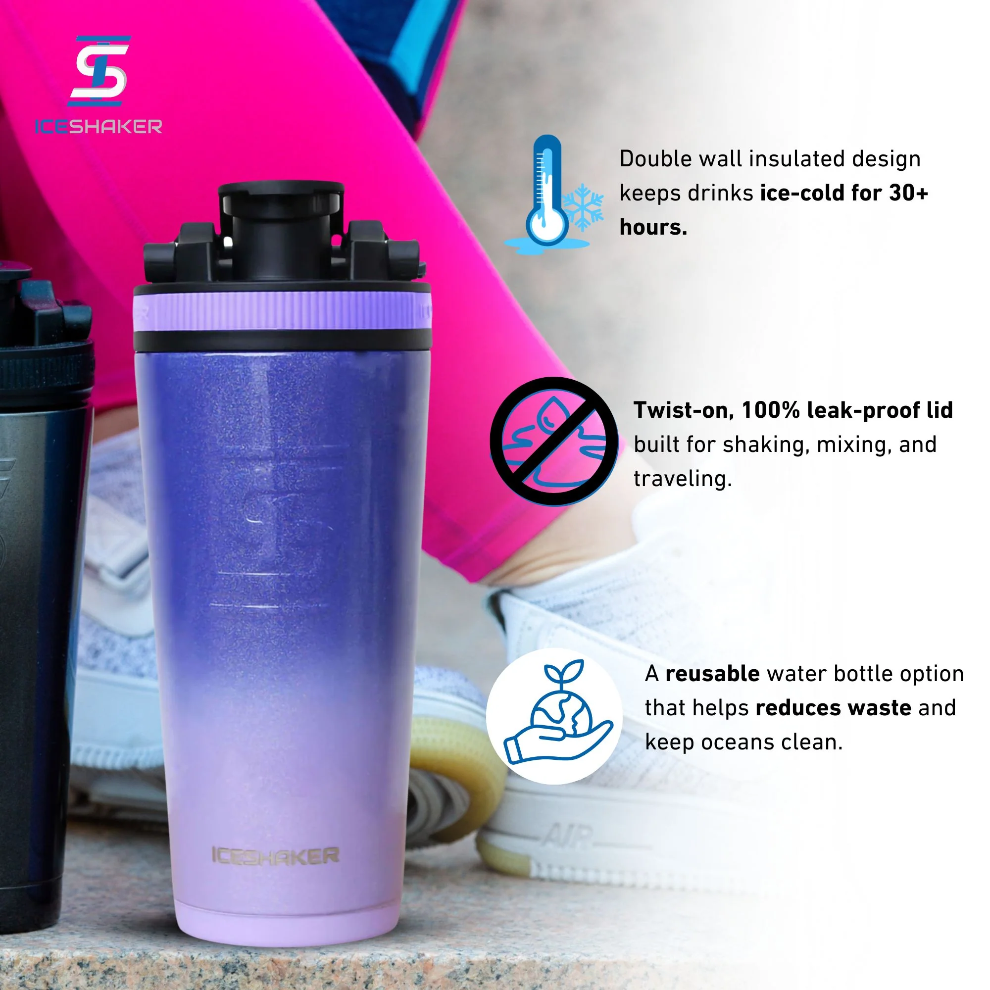 26oz Ice Shaker - Lilac Dreaming - Image 4
