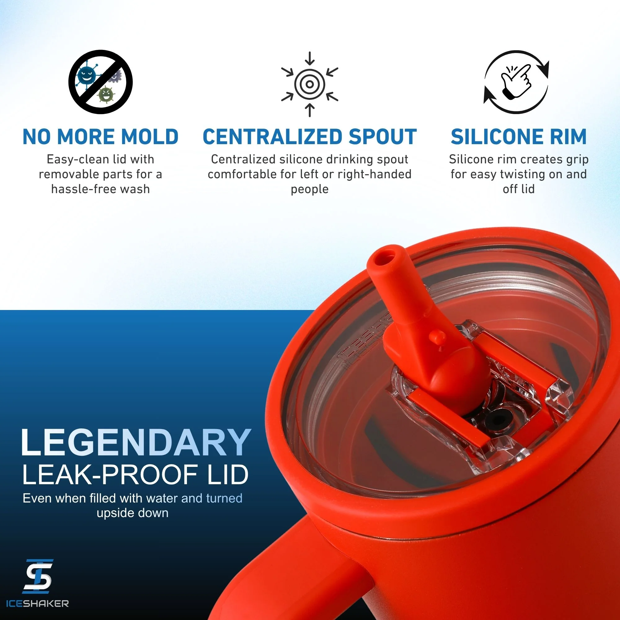 Official New York Red Bull 40oz Legend Shaker Tumbler - Image 3