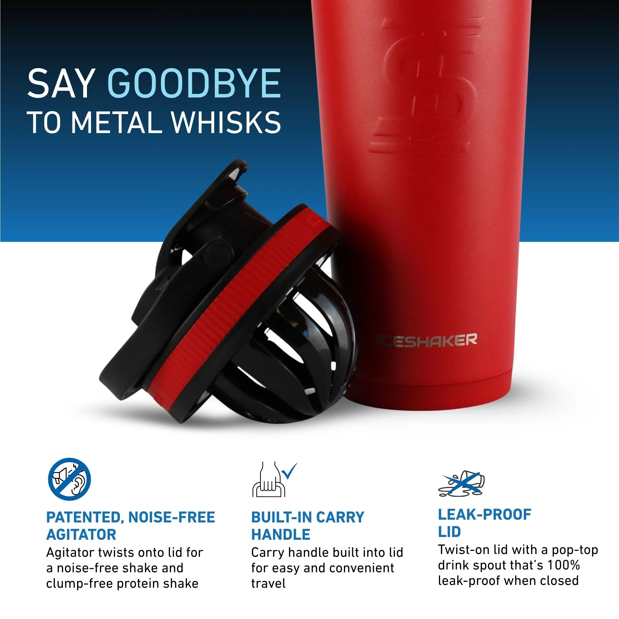 Officially Licensed New York Red Bull 26oz Ice Shaker - Image 3