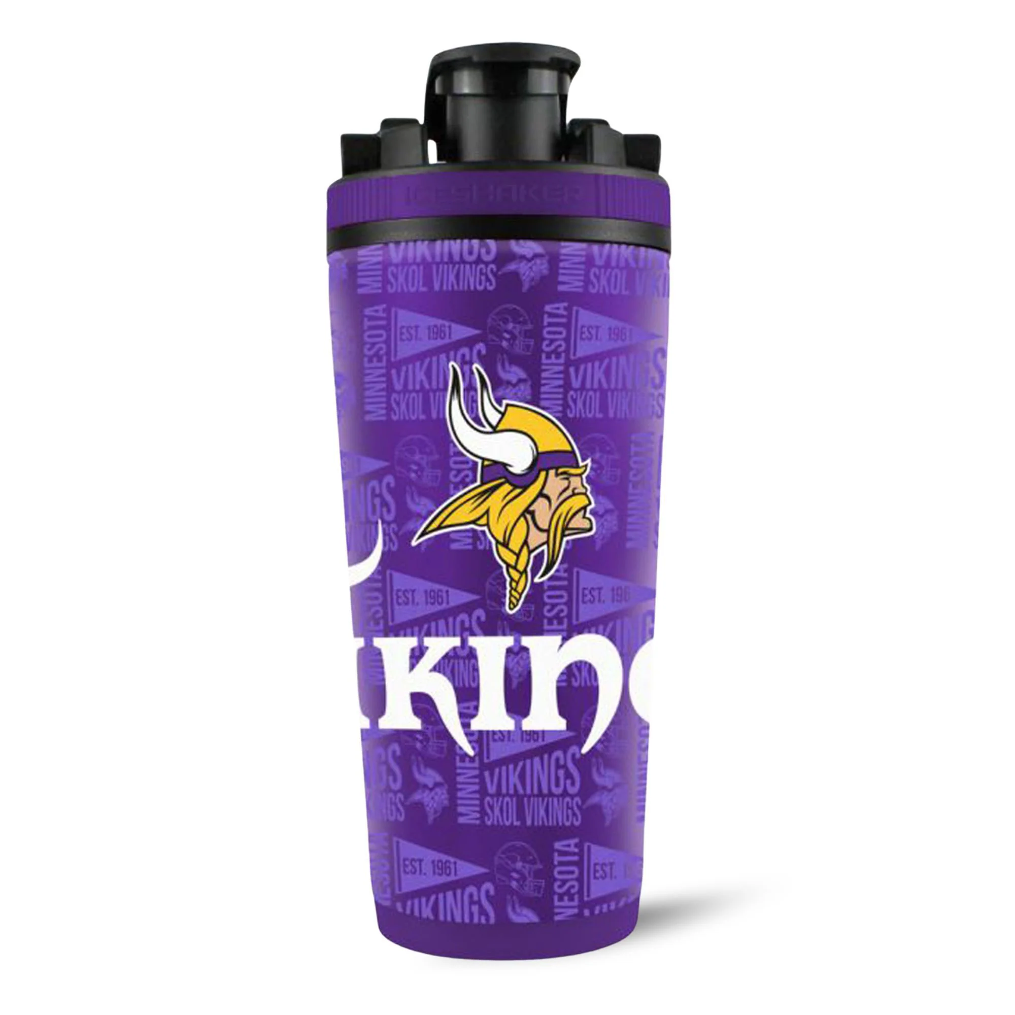 Officially Licensed Minnesota Vikings 26oz Ice Shaker - Image 23