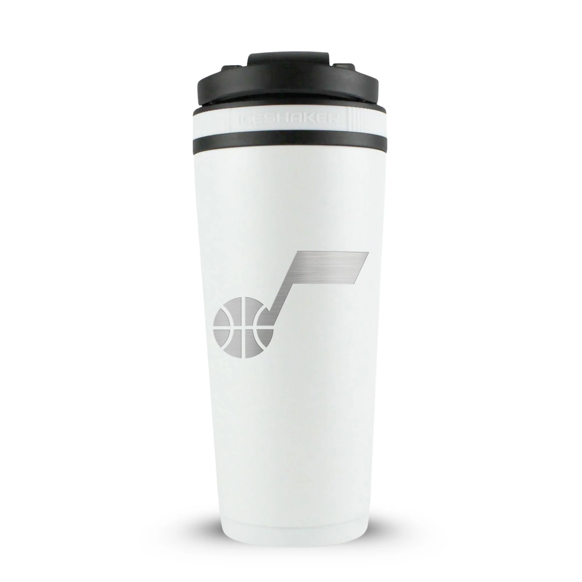 Officially Licensed Utah Jazz 26oz Ice Shaker - White