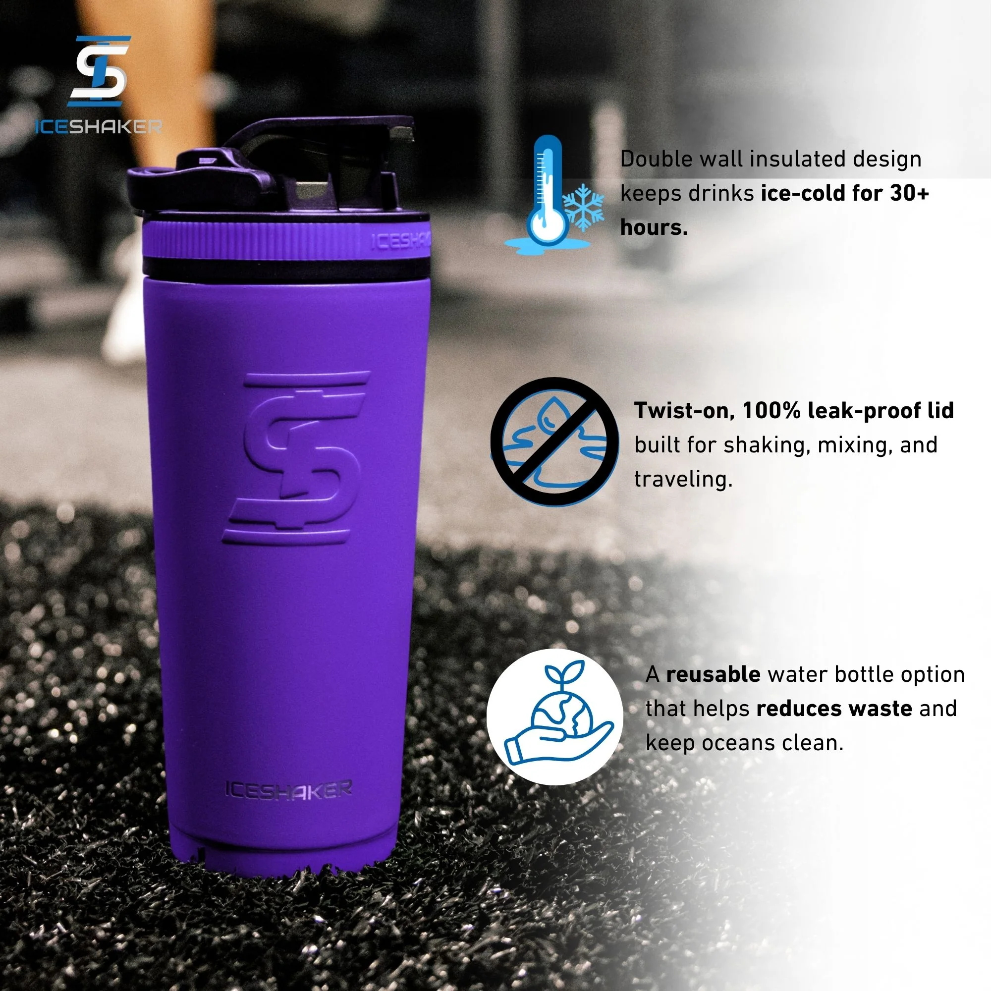 Officially Licensed WWE The Undertaker 26oz Ice Shaker - Image 5